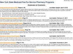 New York State Medicaid Fee-For-Service Pharmacy Programs