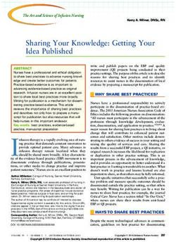 Sharing Your Knowledge: Getting Your Idea Published - CEConnection