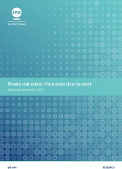 Private real estate: From asset class to asset - Published November 2013