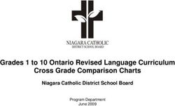 Grades 1 to 10 Ontario Revised Language Curriculum Cross Grade Comparison Charts - Niagara Catholic District School Board