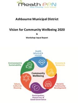 Ashbourne Municipal District Vision for Community Wellbeing 2020 - Workshop Input Report