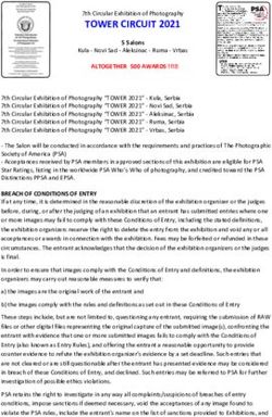 TOWER CIRCUIT 2021 7th Circular Exhibition of Photography - Photo Club Kula