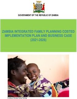 ZAMBIA INTEGRATED FAMILY PLANNING COSTED IMPLEMENTATION PLAN AND BUSINESS CASE - (2021-2026) GOVERNMENT OF THE REPUBLIC OF ZAMBIA
