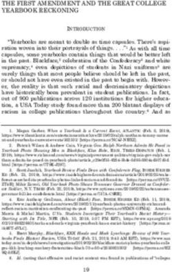 THE FIRST AMENDMENT AND THE GREAT COLLEGE YEARBOOK RECKONING