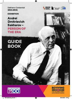 GUIDE BOOK Andrei Dmitrievich Sakharov-PERSON OF THE ERA EXHIBITION - European Parliament