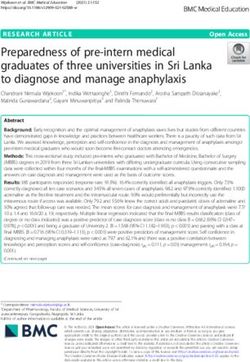 Preparedness of pre-intern medical graduates of three universities in Sri Lanka to diagnose and manage anaphylaxis - BMC Medical Education