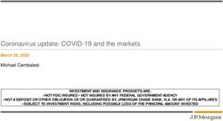 Coronavirus update: COVID-19 and the markets