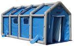 Portable Pneumatic Decontamination Shower Systems - Specify FSI Blue - 311 Abbe Rd. Sheffield Lake Ohio 44054