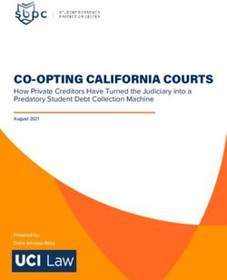 CO-OPTING CALIFORNIA COURTS - How Private Creditors Have Turned the Judiciary into a Predatory Student Debt Collection Machine - Student Borrower ...