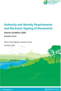 Authority and Identity Requirements and Electronic Signing of Documents - Interim Guideline 2020