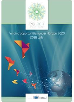 Funding opportunities under Horizon 2020 2018 calls - funded by - European ...