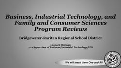 Business, Industrial Technology, and Family and Consumer Sciences Program Reviews - Bridgewater-Raritan Regional School District - Digital asset ...