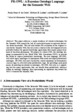 PR-OWL: A Bayesian Ontology Language for the Semantic Web