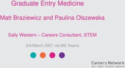 Graduate Entry Medicine - Matt Braziewicz and Paulina Olszewska Sally Western - Careers Consultant, STEM - Loughborough University
