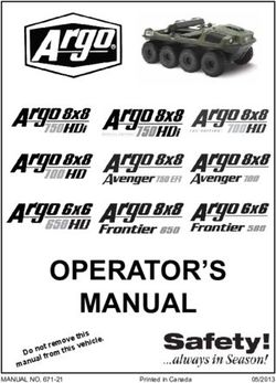 OPERATOR'S MANUAL m a - Pioneer Offroad Rentals