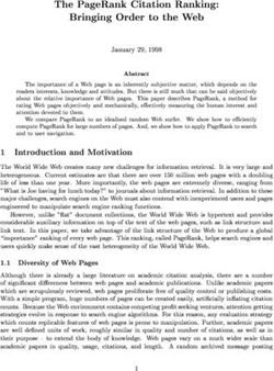 The PageRank Citation Ranking: Bringing Order to the Web