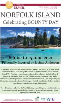 NORFOLK ISLAND Celebrating BOUNTY DAY - 6 June to 15 June 2021 - Gippsland Travel