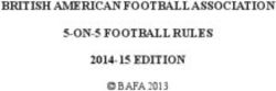BRITISH AMERICAN FOOTBALL ASSOCIATION 5-ON-5 FOOTBALL RULES 2014-15 EDITION - BAFA 2013