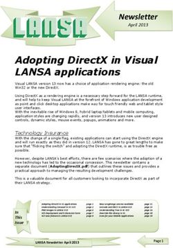 Adopting DirectX in Visual LANSA applications