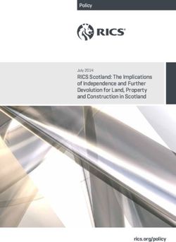 RICS Scotland: The Implications of Independence and Further Devolution for Land, Property and Construction in Scotland - July 2014