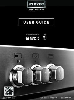 USER GUIDE A commitment to: Stoves BI 90 Gas