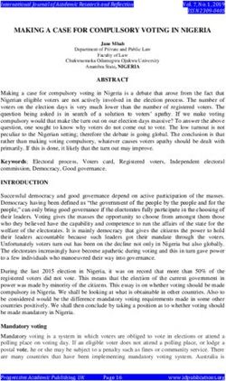 MAKING A CASE FOR COMPULSORY VOTING IN NIGERIA - Progressive ...