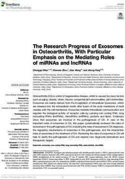 The Research Progress of Exosomes in Osteoarthritis, With Particular Emphasis on the Mediating Roles of miRNAs and lncRNAs - Frontiers
