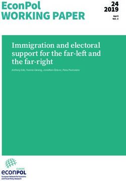 EconPol WORKING PAPER - Immigration and electoral support for the far-left and the far-right - ifo.de