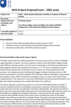 EEES Project Proposal Form - 2021 entry