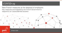 COVID-19 New French measures at the disposal of employers - Key measures promulgated by the French Government to respond to an unprecedented ...