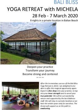 BALI BLISS YOGA RETREAT with MICHELA - 28 Feb - 7 March 2020 8 nights in a private location in Balian Beach - YOGAMI