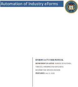 Automation of Industry eForms - EFORMS 4473 USER MANUAL DEPARTMENT OF JUSTICE: BUREAU OF ALCOHOL
