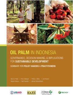 OIL PALM IN INDONESIA - GOVERNANCE, DECISION MAKING, & IMPLICATIONS FOR SUSTAINABLE DEVELOPMENT SUMMARY FOR POLICY MAKERS & PRACTITIONERS