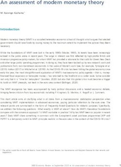 An assessment of modern monetary theory - nbb.be