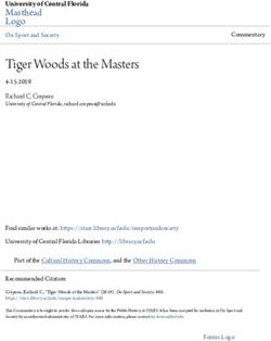 Tiger Woods at the Masters - Masthead Logo - University of Central Florida