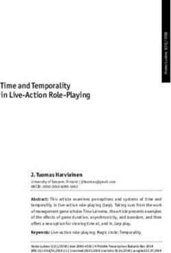 Time and Temporality in Live-Action Role-Playing