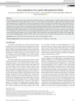 Gross composition of raw camel's milk produced in Turkey - SciELO