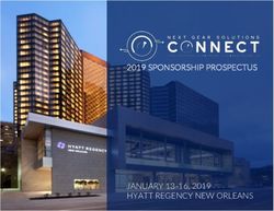 2019 SPONSORSHIP PROSPECTUS - JANUARY 13-16, 2019 HYATT REGENCY NEW ORLEANS - Next Gear ...
