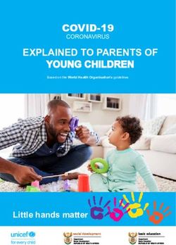 EXPLAINED TO PARENTS OF YOUNG CHILDREN - COVID-19