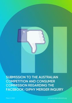 SUBMISSION TO THE AUSTRALIAN COMPETITION AND CONSUMER COMMISSION REGARDING THE FACEBOOK/GIPHY MERGER INQUIRY - March 2021 privacyinternational.org