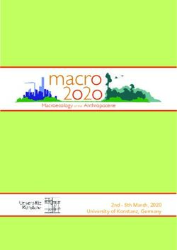 Macro 2 o2o - 2nd - 5th March, 2020 University of Konstanz, Germany