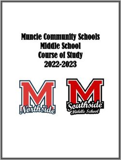 Muncie Community Schools Middle School Course of Study 2022-2023