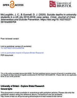 MCLAUGHLIN, J. C., & GUNNELL, D. J. (2020). SUICIDE DEATHS IN UNIVERSITY STUDENTS IN A UK CITY 2010-2018: CASE SERIES. CRISIS: JOURNAL OF CRISIS ...