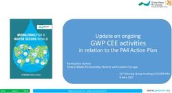 GWP CEE activities Update on ongoing - Water Quality