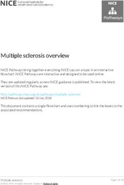 Multiple sclerosis o erview - NICE Pathways