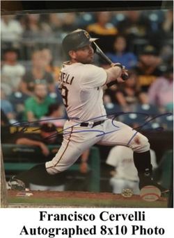 Francisco Cervelli Autographed 8x10 Photo - Western Allegheny Community Library