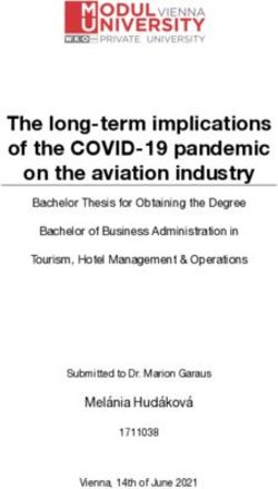 The long-term implications of the COVID-19 pandemic on the aviation industry