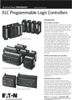 ELC Programmable Logic Controllers - Technical Data TD05003001E