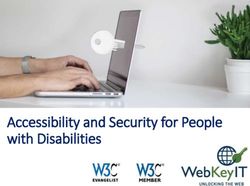 Accessibility and Security for People with Disabilities - W3C