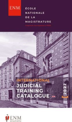 JUDICIAL TRAINING CATALOGUE - INTERNATIONAL - &Eacute;cole nationale de la ...
